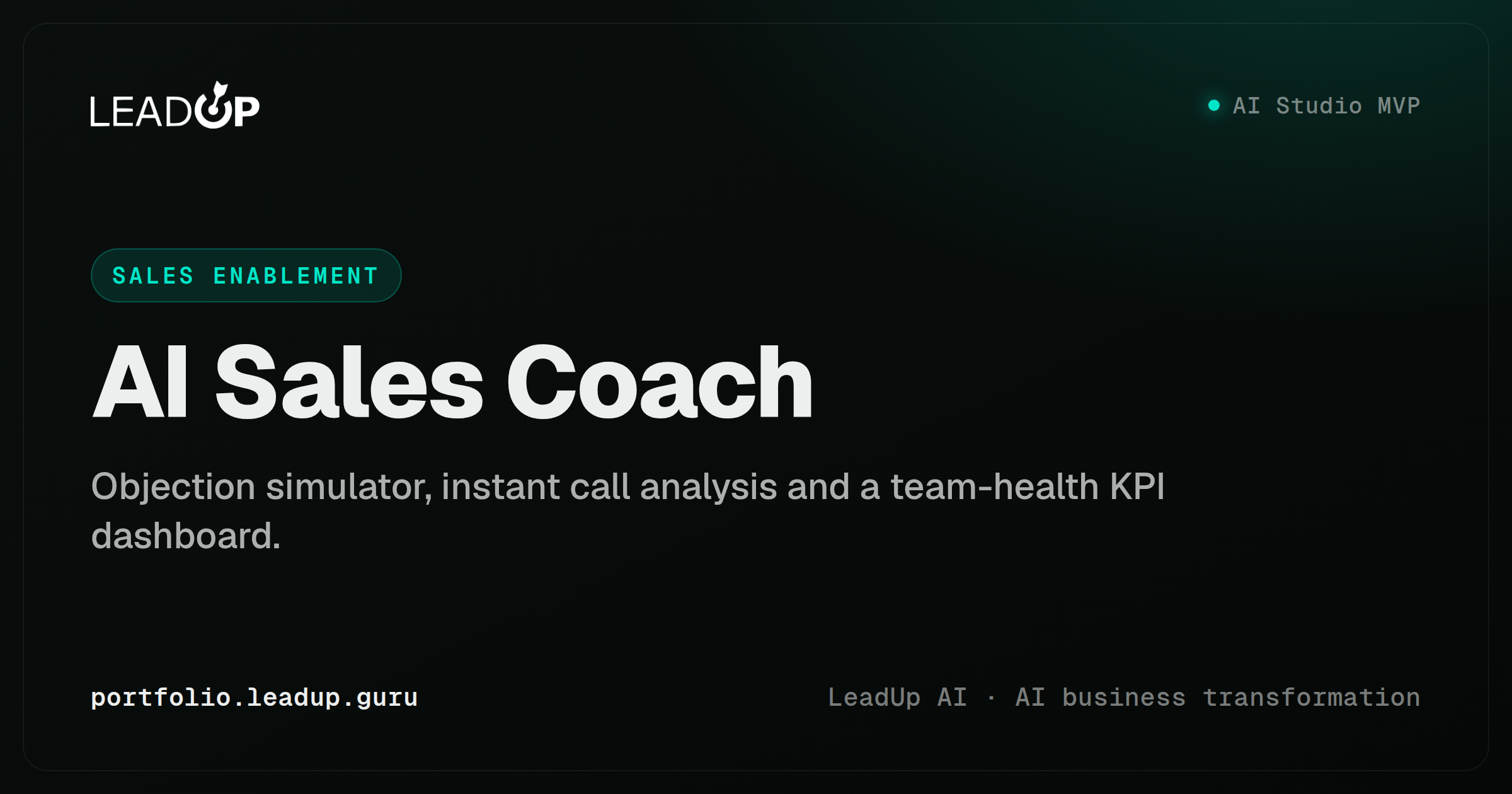 AI Sales Coach screenshot