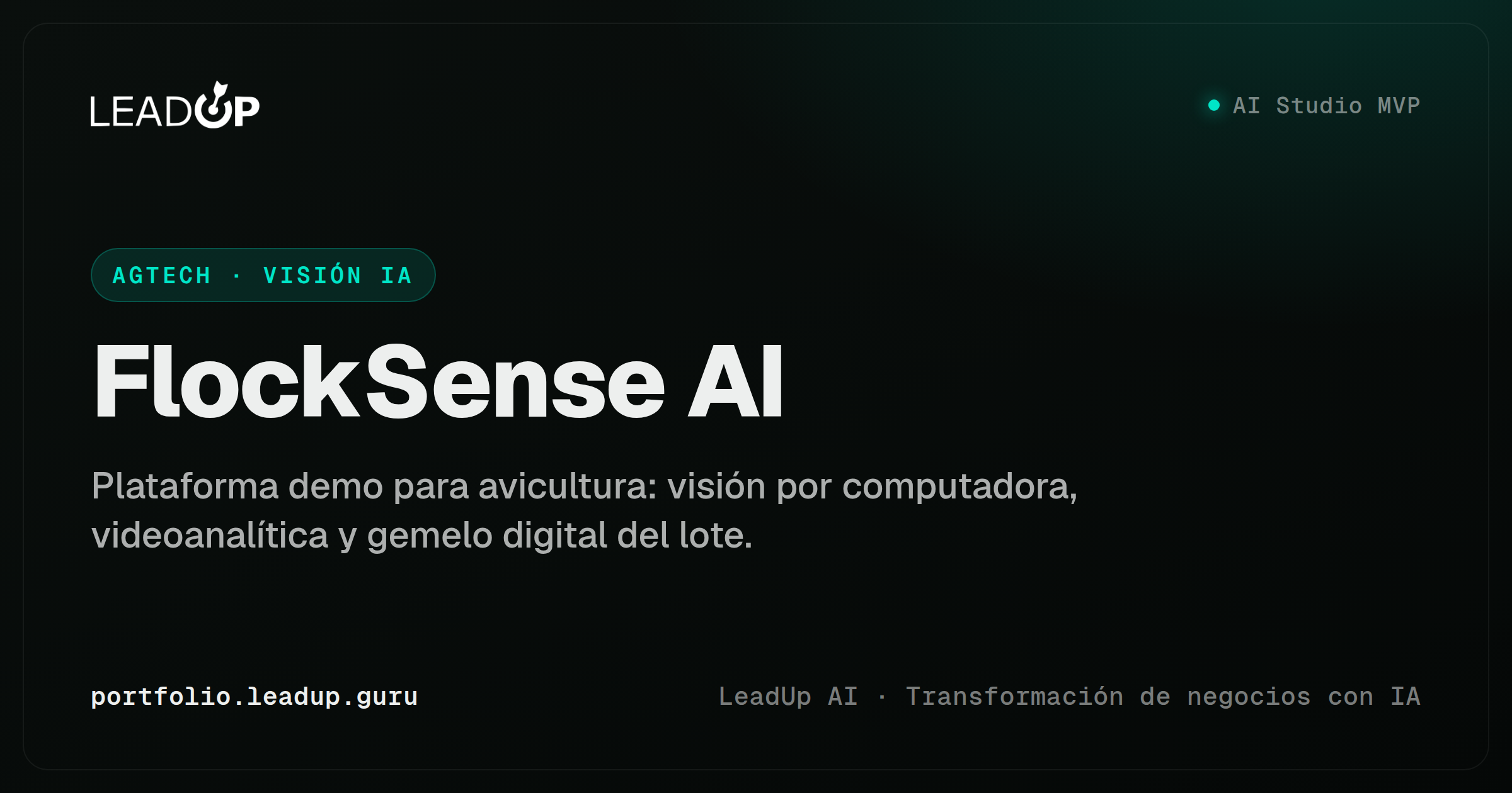 FlockSense AI — plataforma de IA con visión por computadora para avicultura