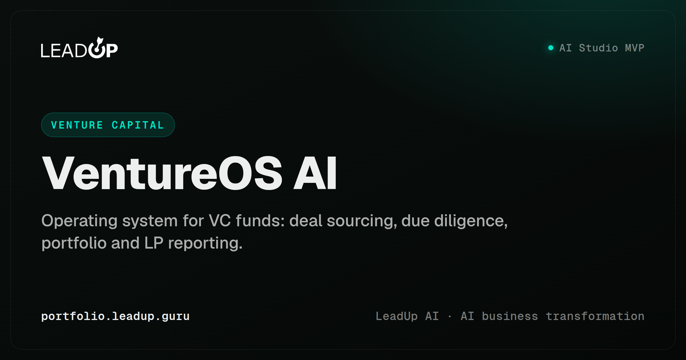 VentureOS AI screenshot