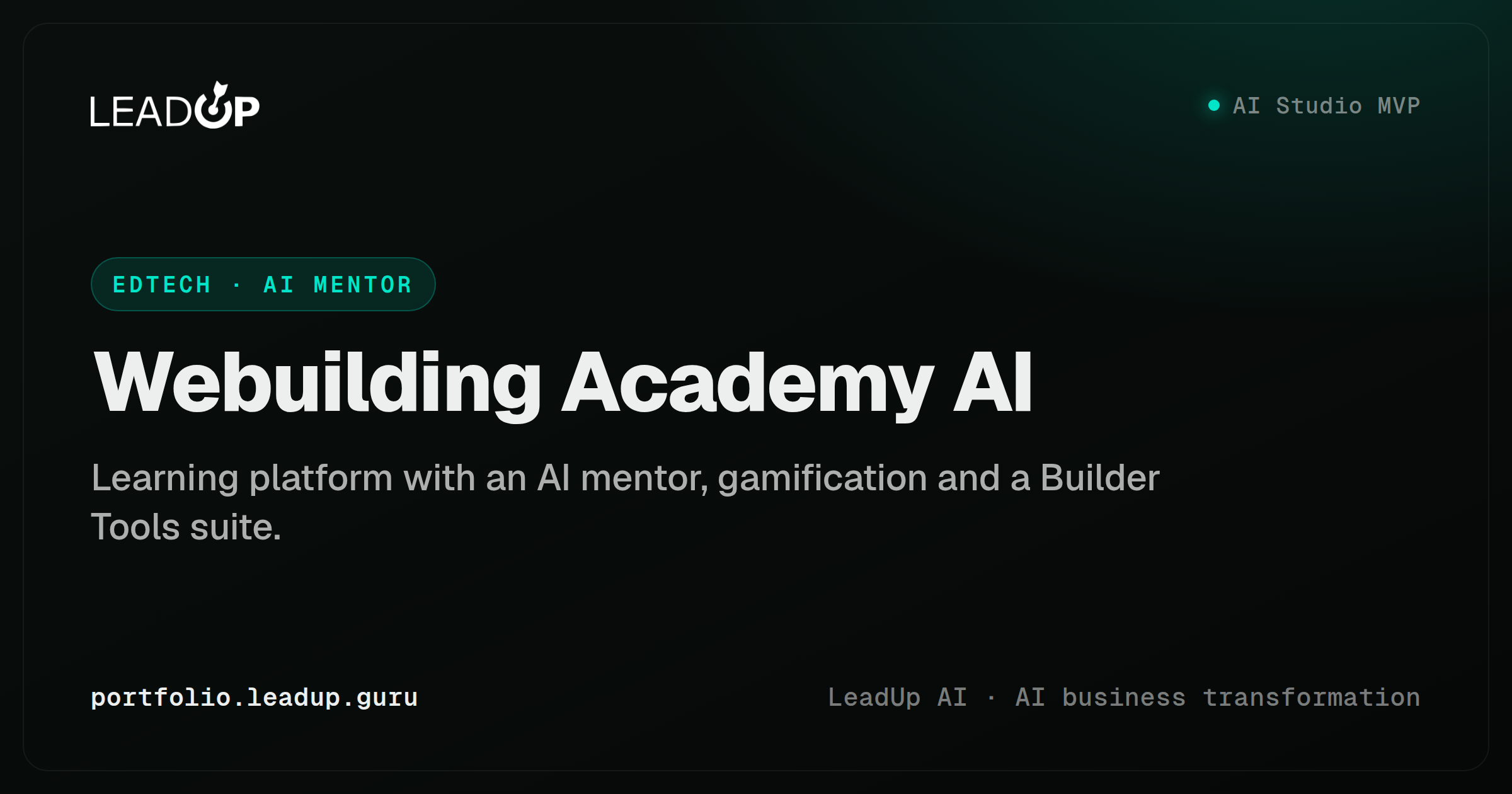 Webuilding Academy AI screenshot
