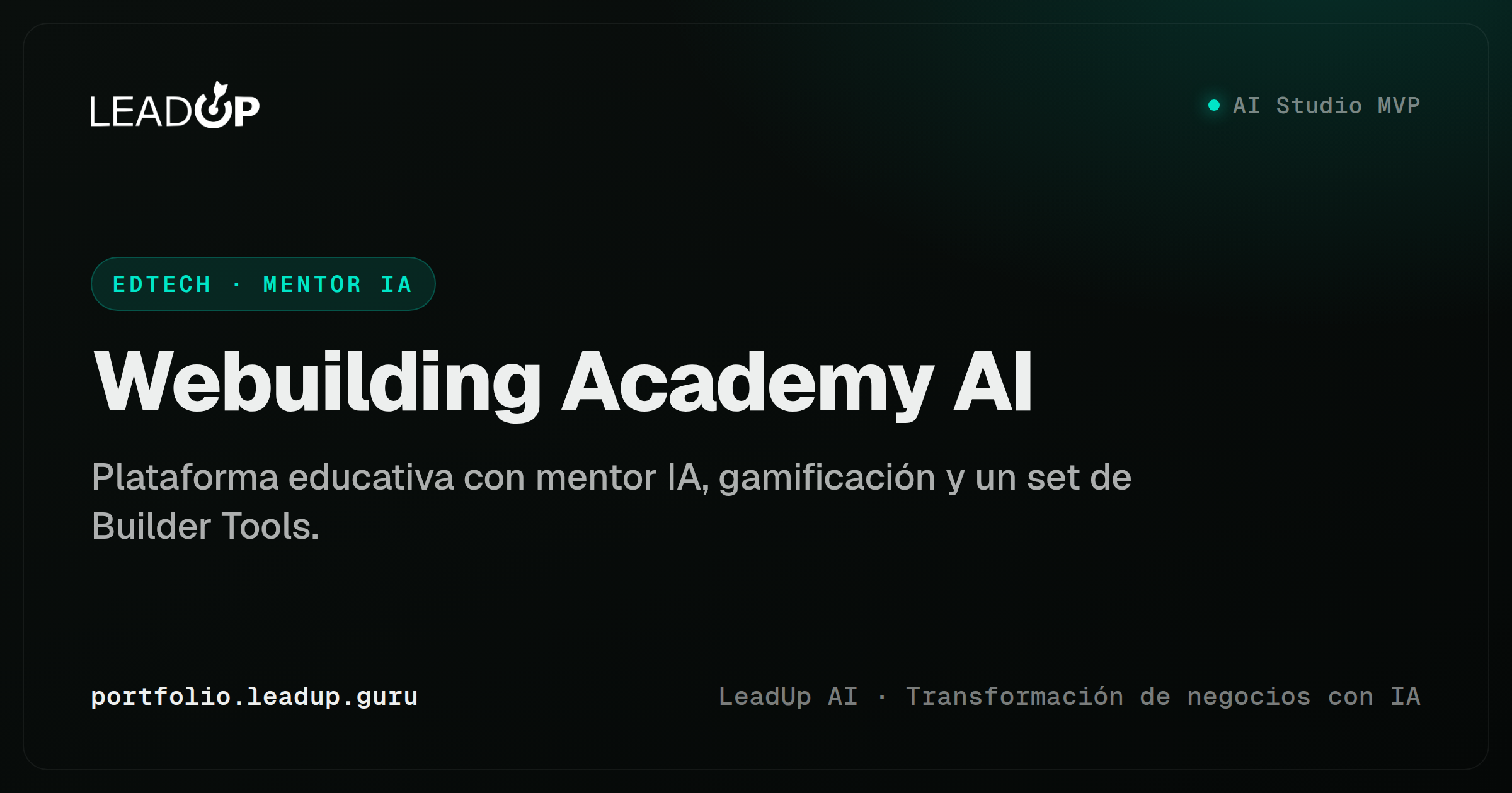 Captura de Webuilding Academy AI